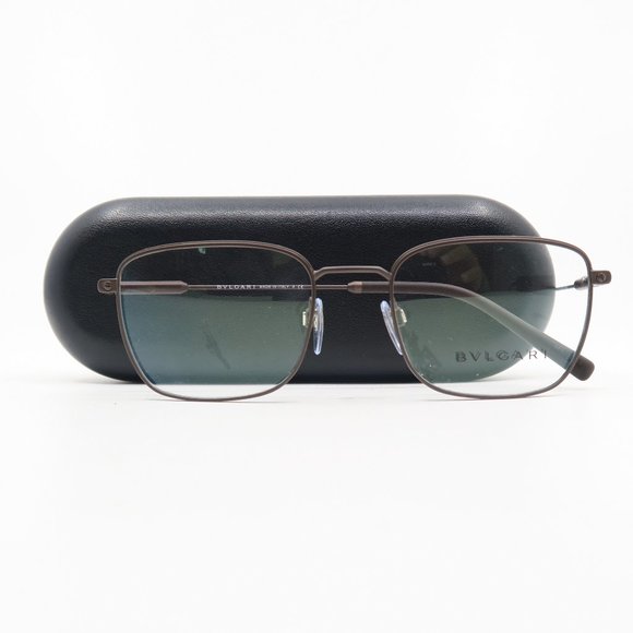 Bvlgari 1105 2011 53mm Dark Brown Metal Rectangular New Men's Eyeglasses - Picture 6 of 6